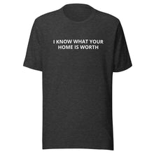 Load image into Gallery viewer, I Know What Your Home Is Worth Tee