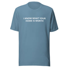 Load image into Gallery viewer, I Know What Your Home Is Worth Tee